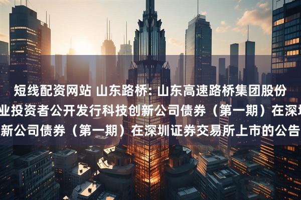 短线配资网站 山东路桥: 山东高速路桥集团股份有限公司2025年面向专业投资者公开发行科技创新公司债券（第一期）在深圳证券交易所上市的公告